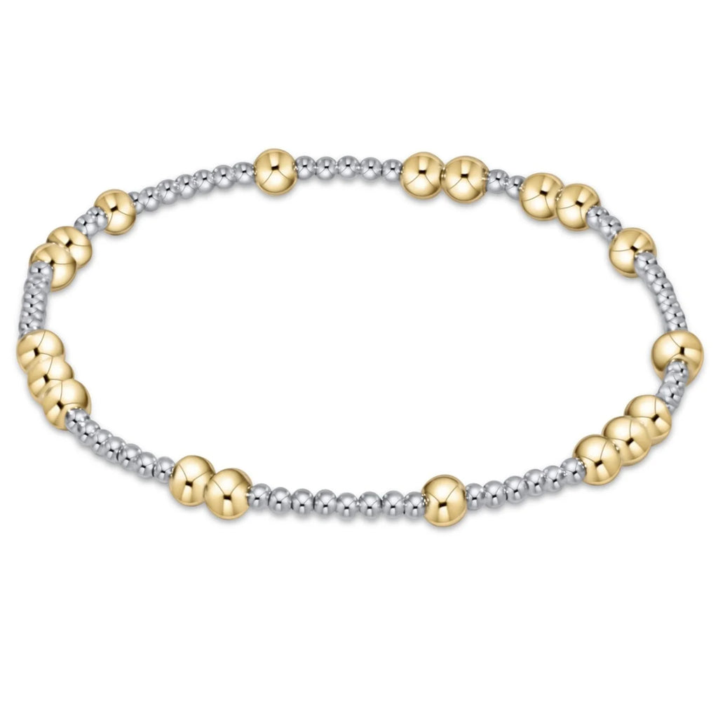 Hope Unwritten Silver  Faceted Hematite 2mm Bead  Bracelet