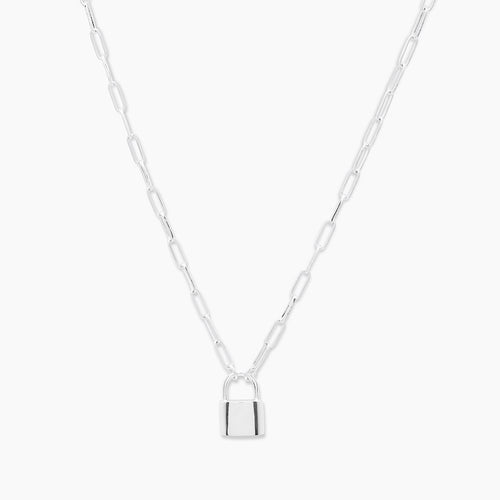 Gorjana - Kara Padlock Necklace Silver