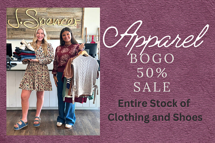 Fall Appparel BOGO 50% Off