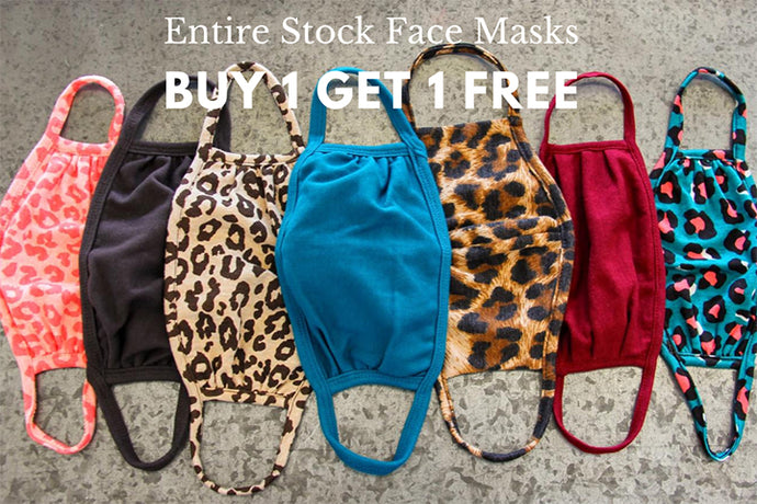 Buy 1 Get 1 Free Entire Stock of Face Masks