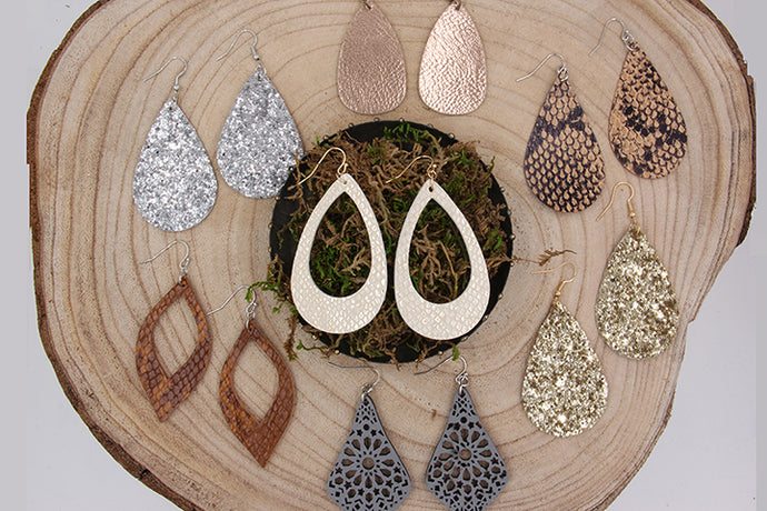 It's Back Leather Earrings Only $8