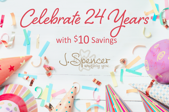 Celebrating 24 Years with $10 Savings