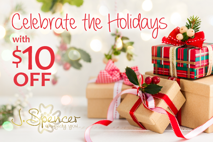 Save $10 on Holiday Shopping at J. Spencer