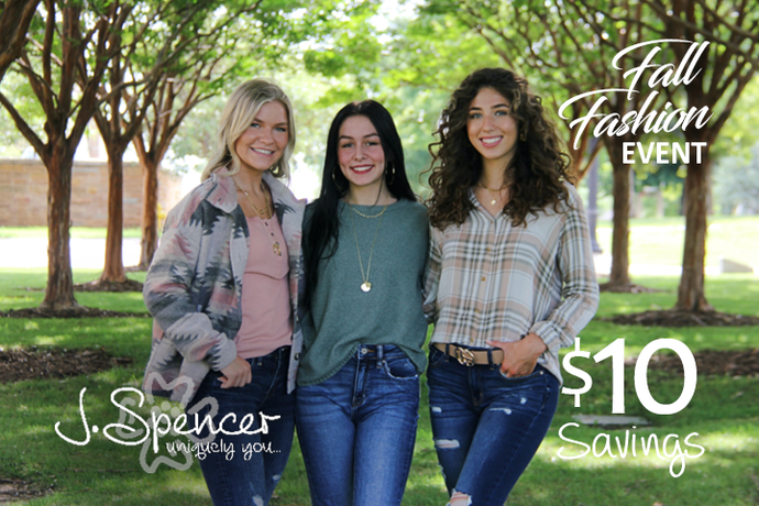 Final Days Fall Fashion Event with $10 Savings