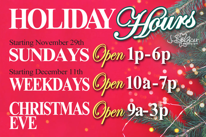 Holiday Store Hours