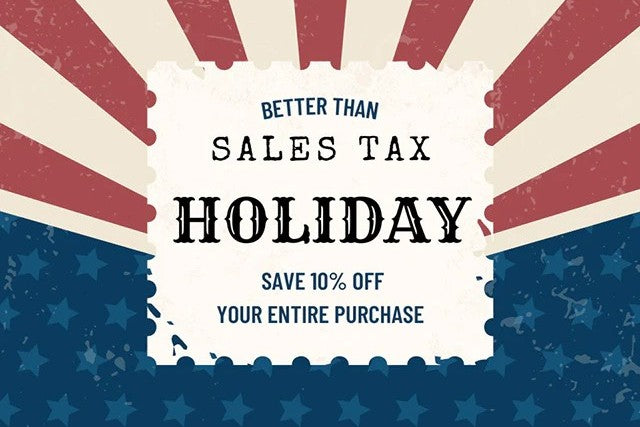 10% Savings During Tax Free Weekend