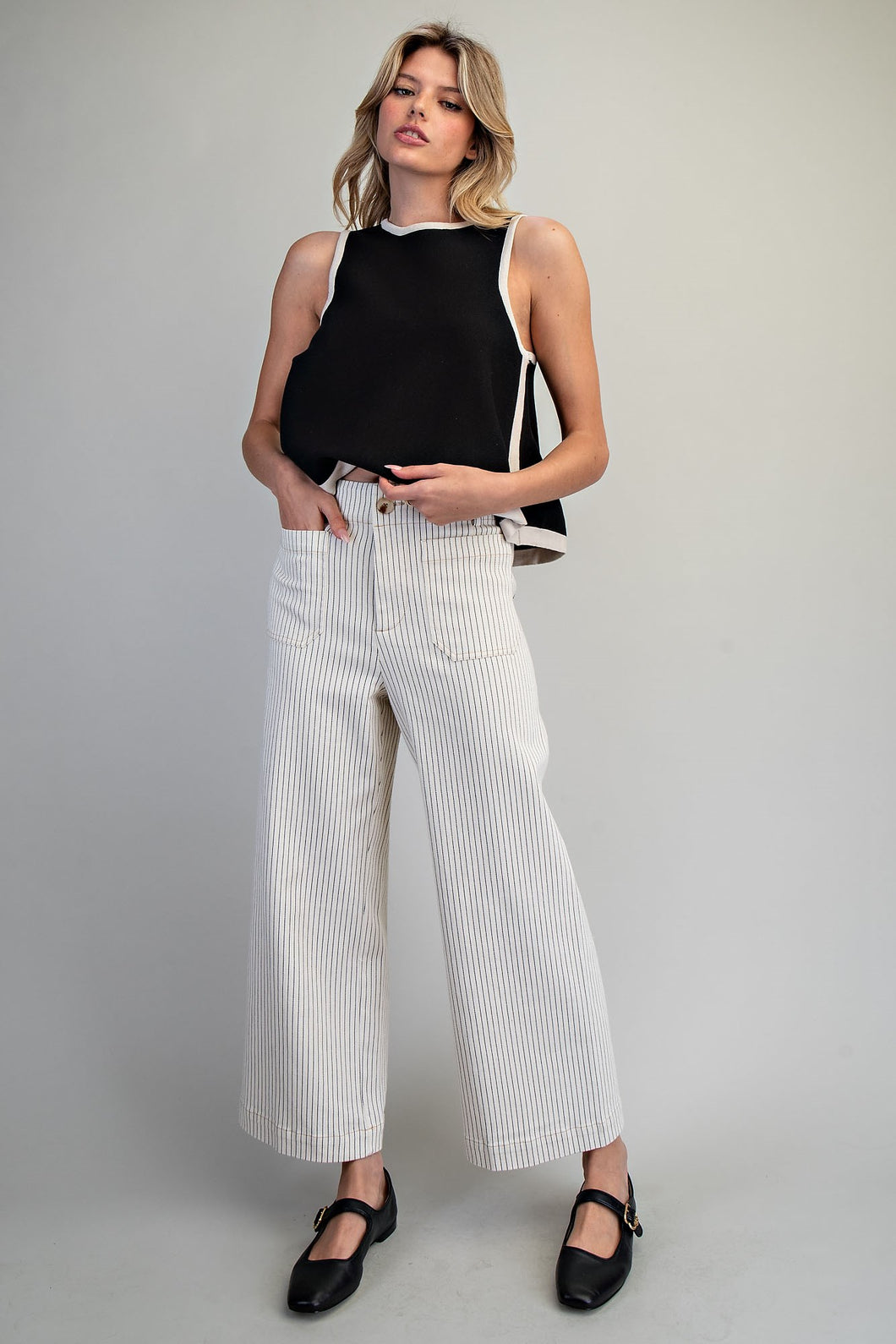 ee:some Striped Straight Leg Pants