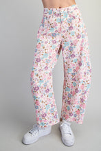 ee:some Floral Printed Barrel Leg Pants