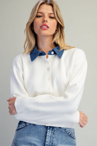 Chloe Cardigan in Off White