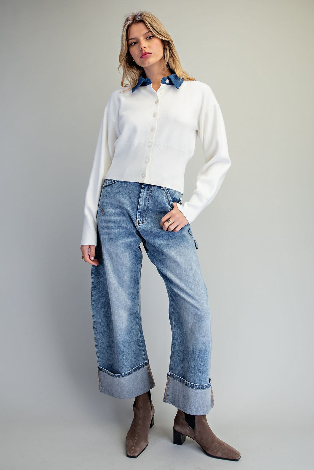 Chloe Cardigan in Off White
