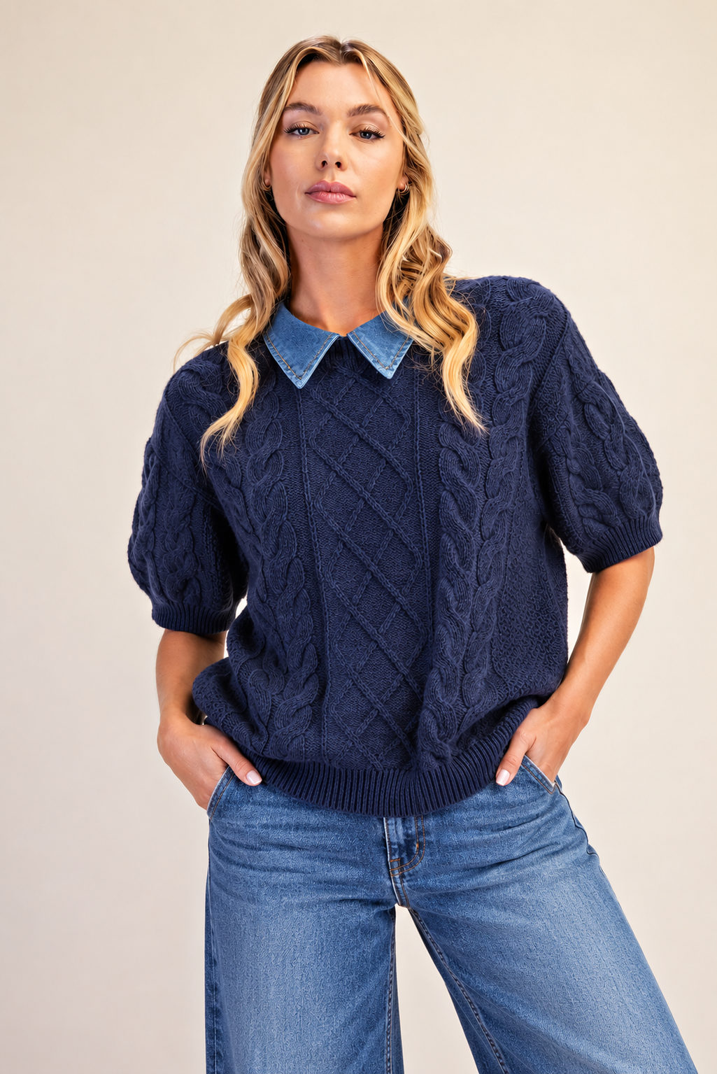 Molly Sweater  in Navy
