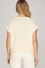 She + Sky Lemon Print Sweater
