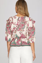 She + Sky Emory Top in Fuchsia