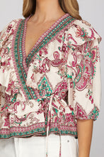 She + Sky Emory Top in Fuchsia