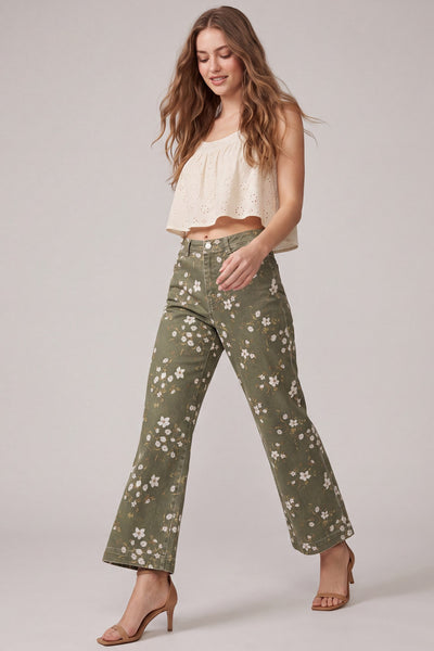 The Frances Pant in Olive
