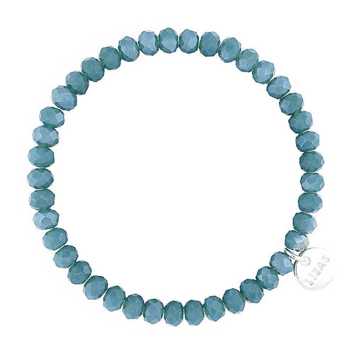 Lizas Nashville 6mm Crystal Bracelet- Turquoise