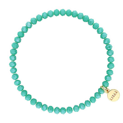 Lizas Knoxville 4mm Crystal Bracelet- Teal