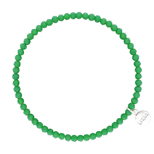 Lizas Fineville 3mm Crystal Bracelet- Fir Green