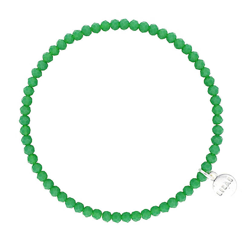 Lizas Fineville 3mm Crystal Bracelet- Fir Green