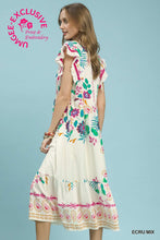 Umgee Floral Midi Dress
