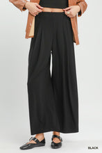 Umgee High Waist Wide Leg Pants in Black