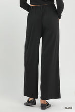 Umgee High Waist Wide Leg Pants in Black