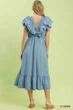 Umgee "The Bradlee" Midi Dress with Flutter Sleeves