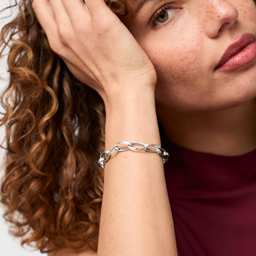 Julie Vos Solara Link Bracelet Silver