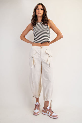 ee:some Flap Pocket Cargo Jogger Pants in Bone