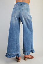 ee:some Mineral Washed Ruffle Hem Jeans