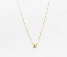 CAI Block Initial Necklace Gold