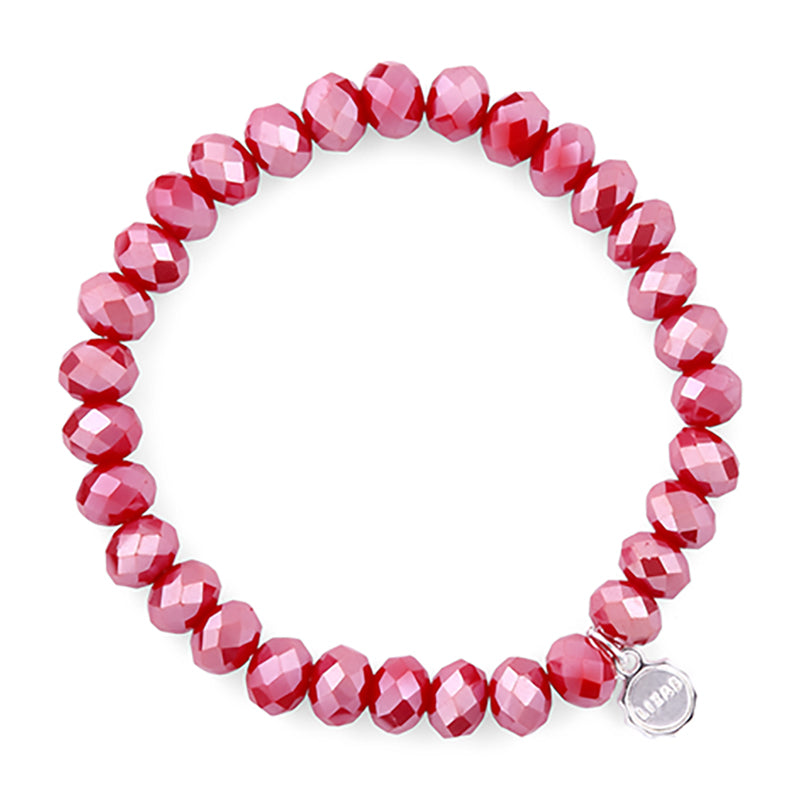 Lizas Clarksville 8mm Crystal Bracelet- Blackberry