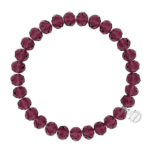 Lizas Clarksville 8mm Crystal Bracelet- Toffee