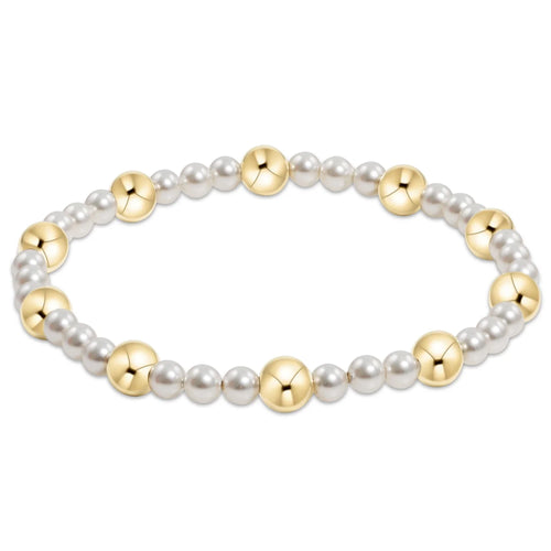 enewton Pearl Sincerity 4mm Bead Bracelet 6mm Gold