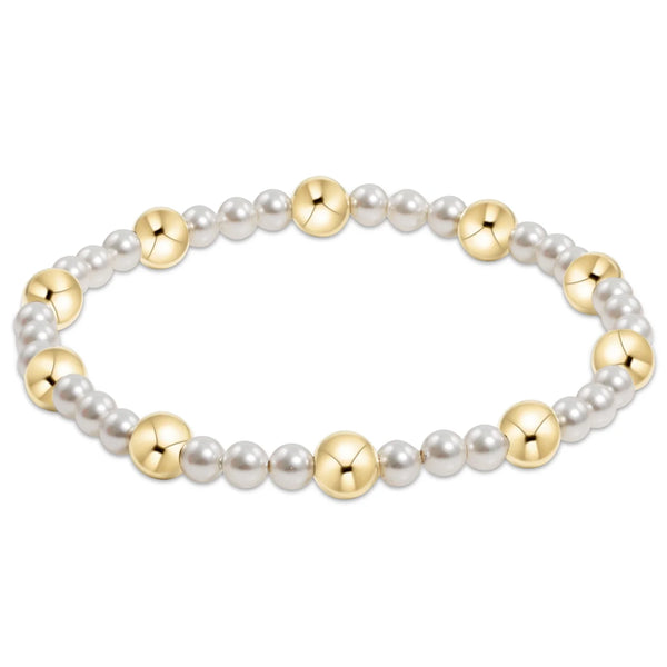 enewton Pearl Sincerity 4mm Bead Bracelet 6mm Gold