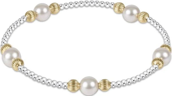 enewton Purpose Dignity Pearl 6mm Bead Bracelet-Mixed Metal