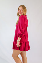 The Courtney Dress in Rasberry