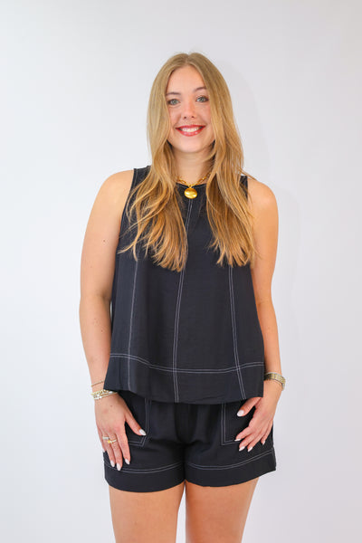 The Emily Top in Black