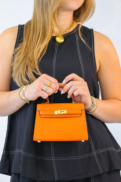 Gameday Luxe The Jana Bag-Orange