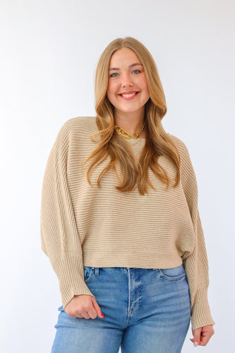 The Chasity Cropped Sweater Top
