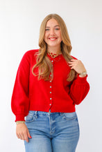 The Callie Cardigan in Cherry