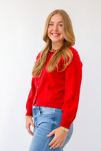 The Callie Cardigan in Cherry