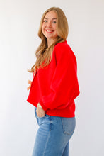The Gabby Sweater in Red