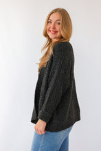 The Sarah Open Front Cardigan in Black