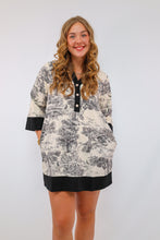 Entro Black & White Toile Dress