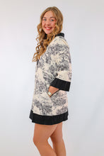 Entro Black & White Toile Dress