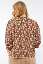 Umgee Vintage Floral Pintuck Blouse
