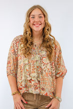 Umgee Floral Paisley Boho Top