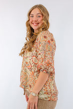 Umgee Floral Paisley Boho Top