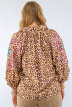Umgee Leopard Print Boho Blouse